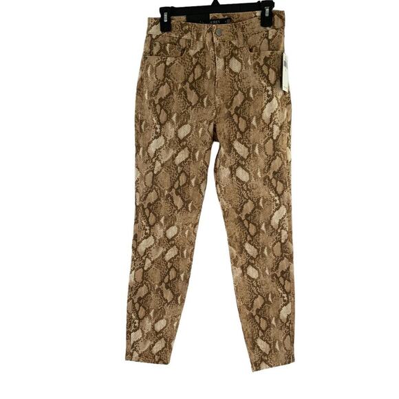 Lauren Ralph Lauren Jeans Women 8 High Rise Skinny Super Stretch Snake Print NWT - Picture 4 of 16